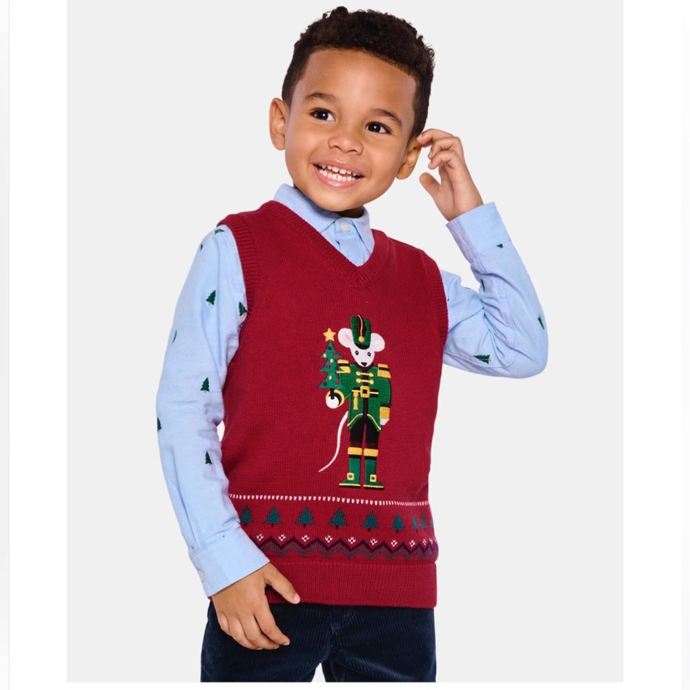 Gymboree Red Holiday Sweater Vest